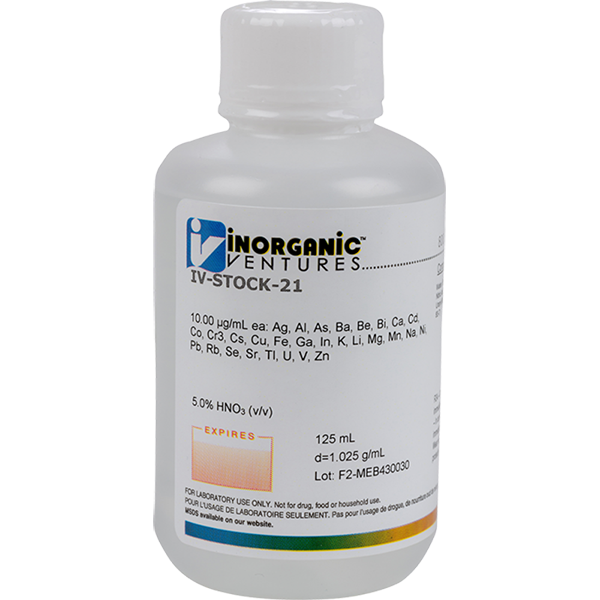 ICP-MS CALIBRATION STD, 21 125mL