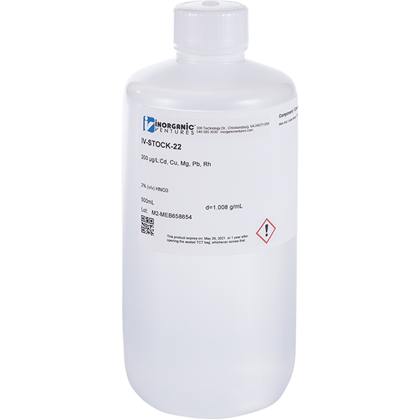 ICP-MS CALIBRATION STD 22, 500mL