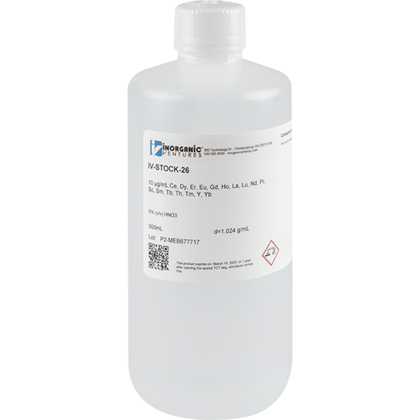 ICP CALIBRATION STD 26, 500mL
