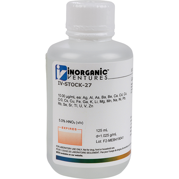 ICP CALIBRATION STD 27, 125mL