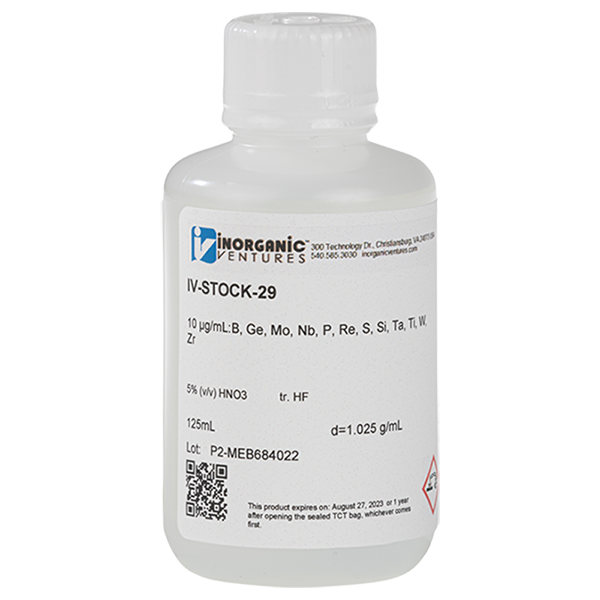 ICP-MS CALIBRATION STD 29, 125mL