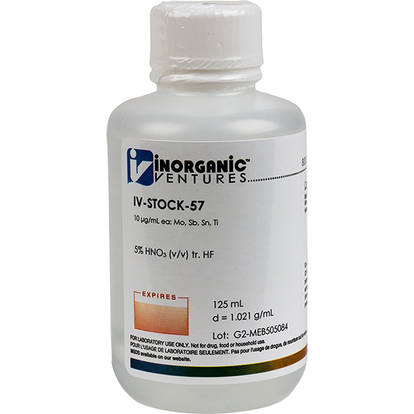 ICP-MS CALIBRATION STD 57, 125ML