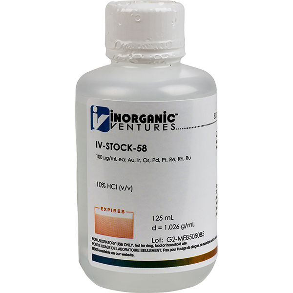 ICP-MS CALIBRATION STD 58, 125ML