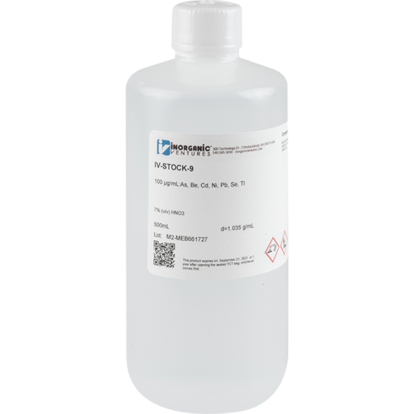 ICP CAL STD-TOXIC ELEMENTS 500mL
