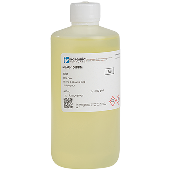 100ug/mL GOLD HCl 500mL