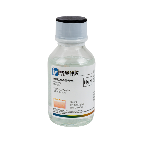 100ug/mL MERCURY HNO3 125mL