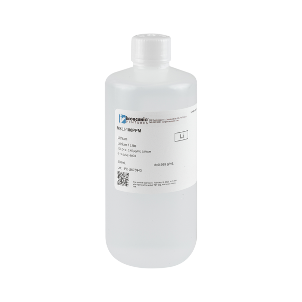 100ug/mL LITHIUM 500mL