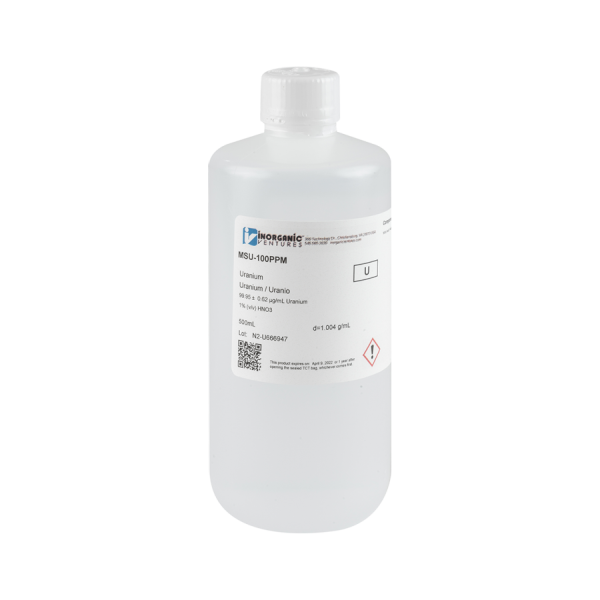 100ug/mL URANIUM 500mL