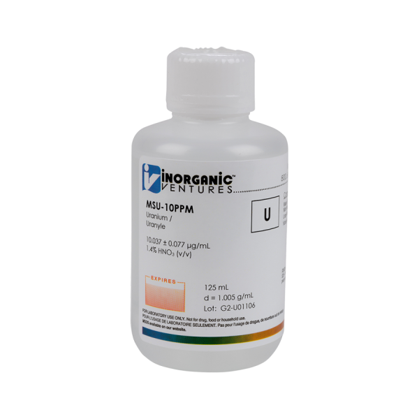 10ug/mL URANIUM 125mL