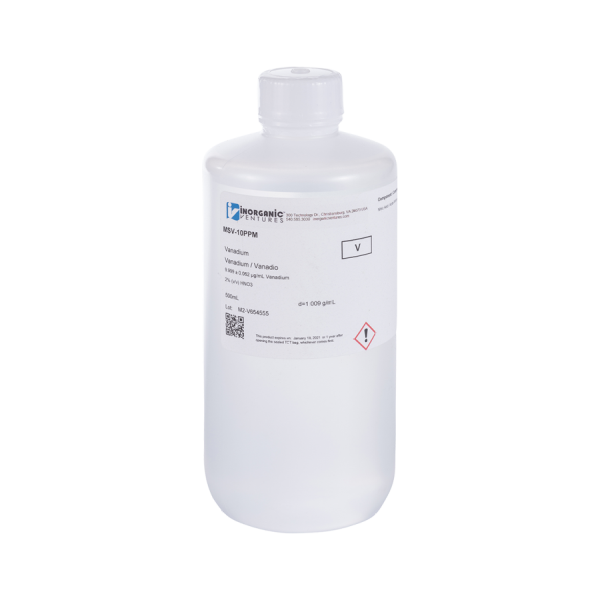 10ug/mL VANADIUM 500mL