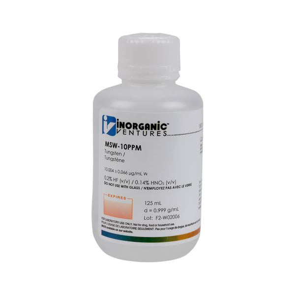 10ug/mL TUNGSTEN 125mL