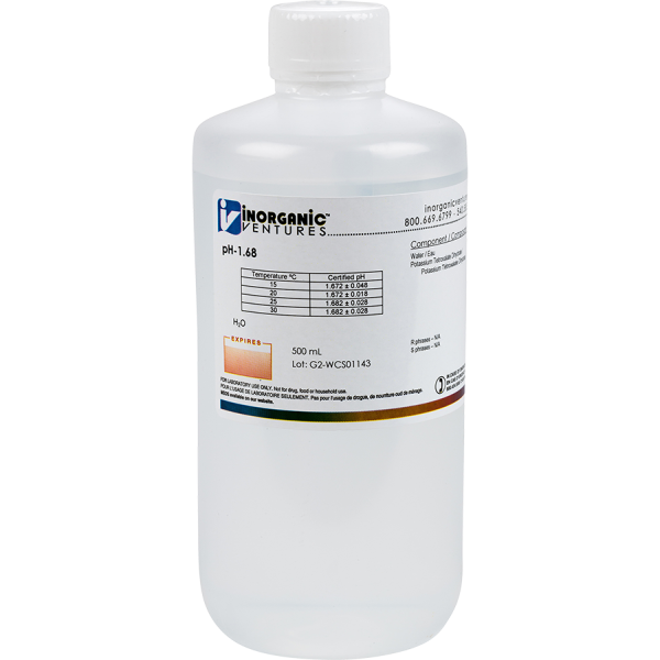 pH 1.68 CALIBRATION STD, 500mL