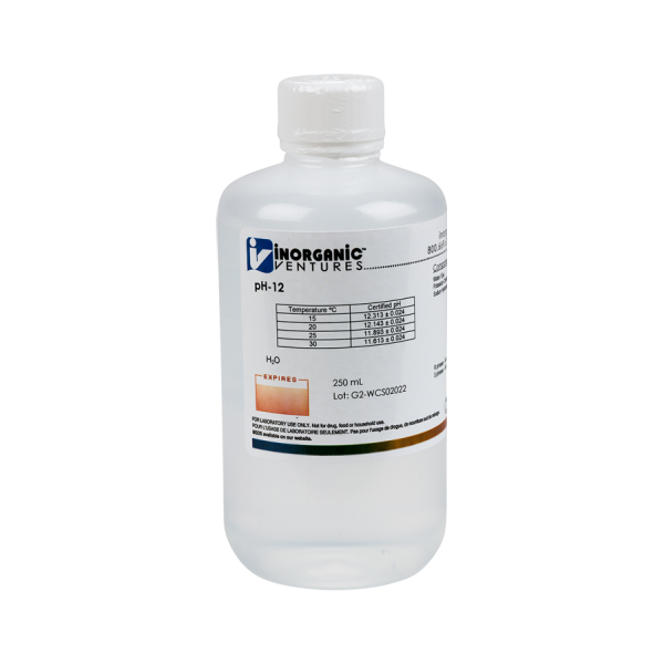 pH 12 CALIBRATION STD, 250mL