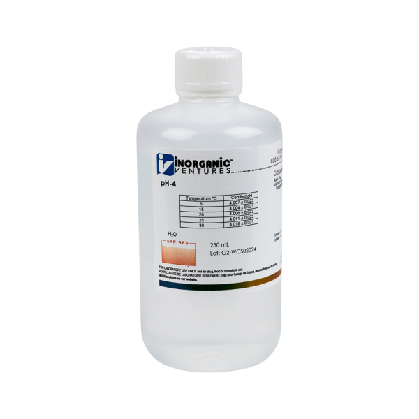 pH 4 CALIBRATION STD, 250mL