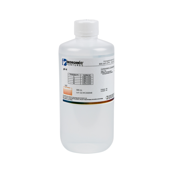 pH 4 CALIBRATION STD, 500mL
