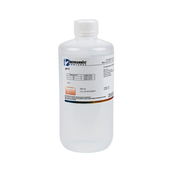 pH 9 CALIBRATION STD, 500mL