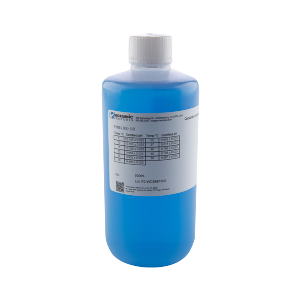 pH 10 BLUE CALIBRATION STD, 500mL