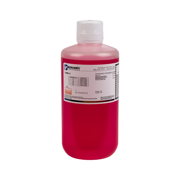 pH 4 Red Standard, 1L