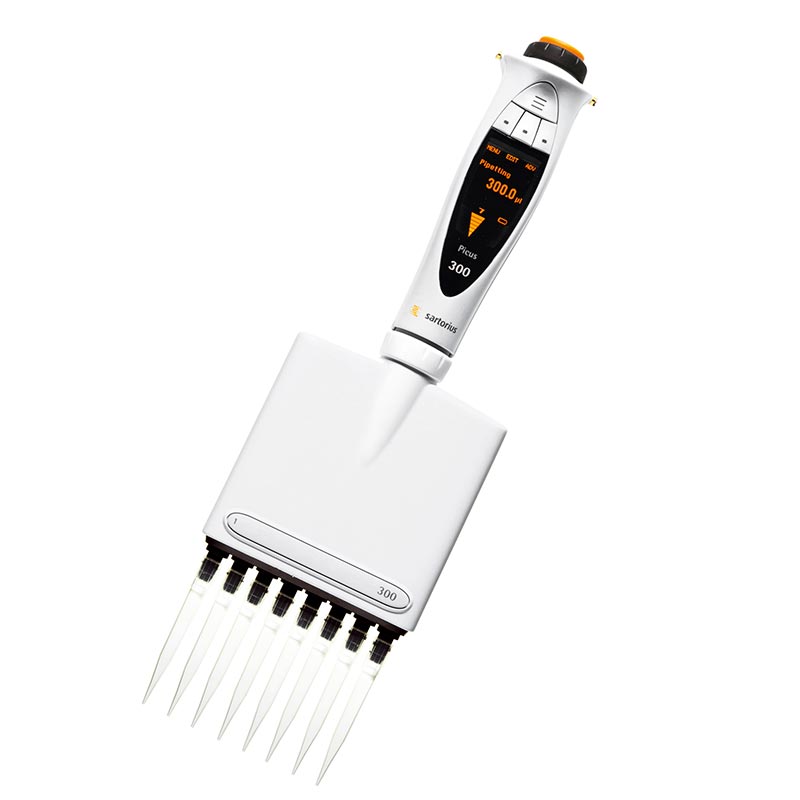 Sartorius Picus electronic pipette, 10-300 µl, 8 Channel