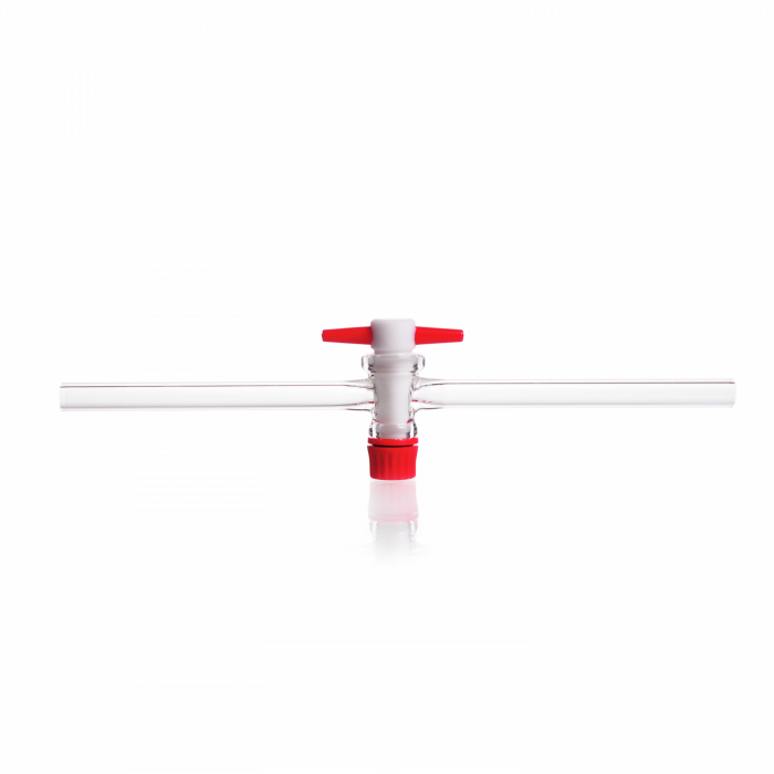 DURAN® Single Way Stopcock, with PTFE key, taper 1:5, bore 2 mm, NS 13.5