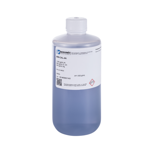 200.7WW CAL SOLUTION #4A, 500mL