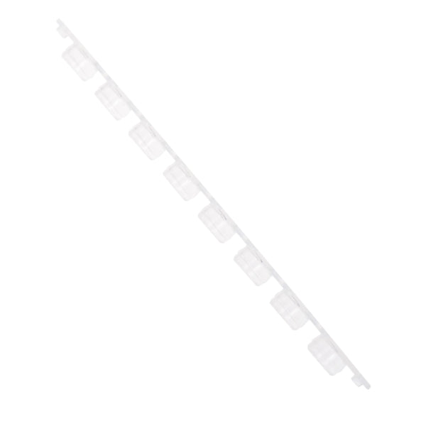CAP ONLY, PCR 8-Strip Optically Clear Flat Caps, Non-sterile