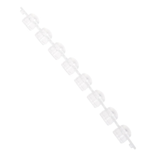 CAP ONLY, PCR 8-Strip Dome Caps, Clear, Non-sterile