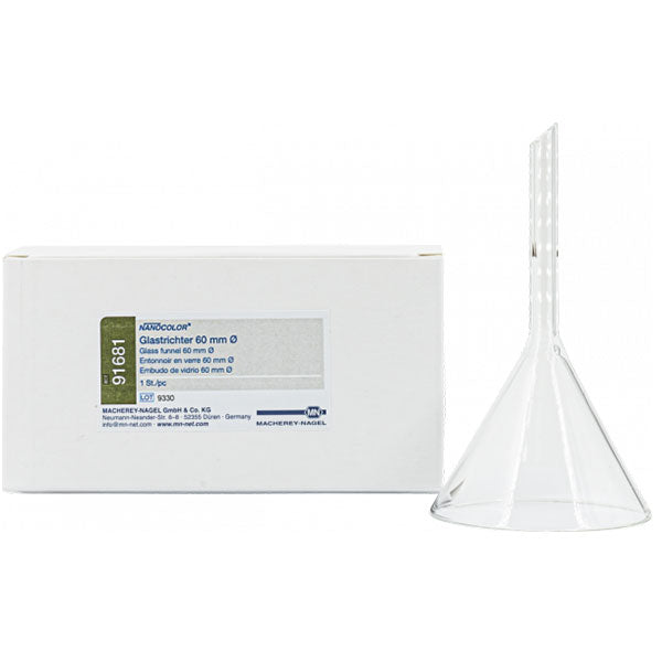 Glass funnel, 60 mm diameter