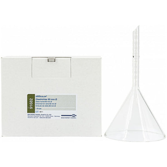 Glass funnel, 80 mm diameter