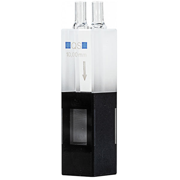 Flow cuvette, quartz glass, 10 mm