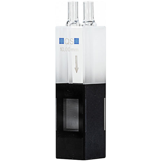 Flow cuvette, quartz glass, 10 mm