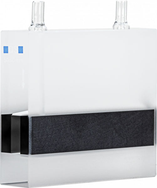 Flow cuvette, quartz glass, 50 mm for UV/VIS