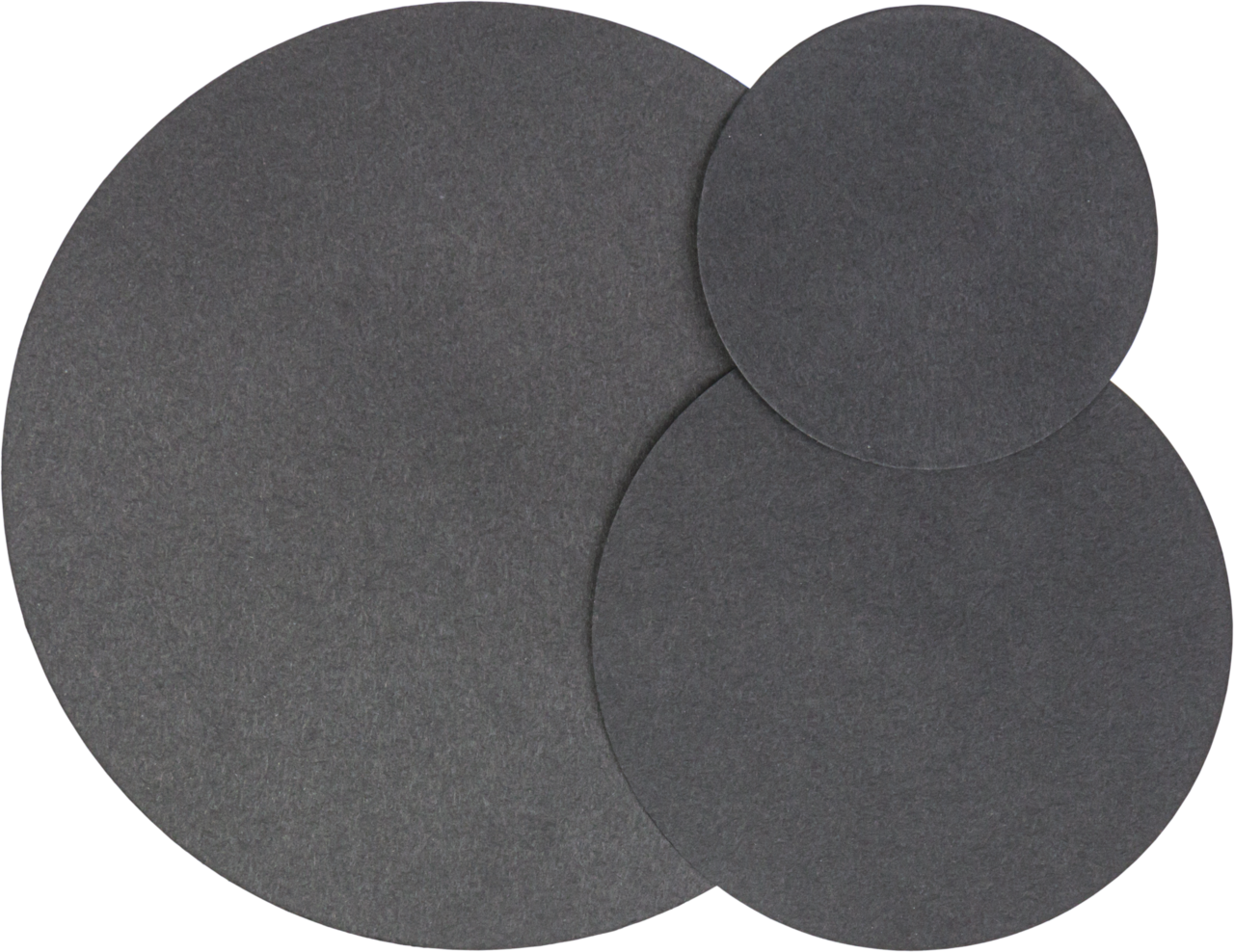 Filter paper circles, MN 220, Black, Medium to slow, (45 s), Smooth