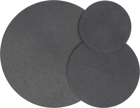 Filter paper circles, MN 220, Black, Medium to slow, (45 s), Smooth
