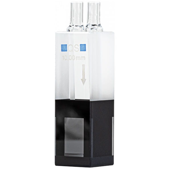 Flow cuvette, quartz glass, 10 mm