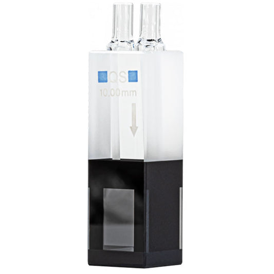 Flow cuvette, quartz glass, 10 mm