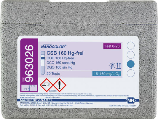 Tube test NANOCOLOR COD 160 Hg-free