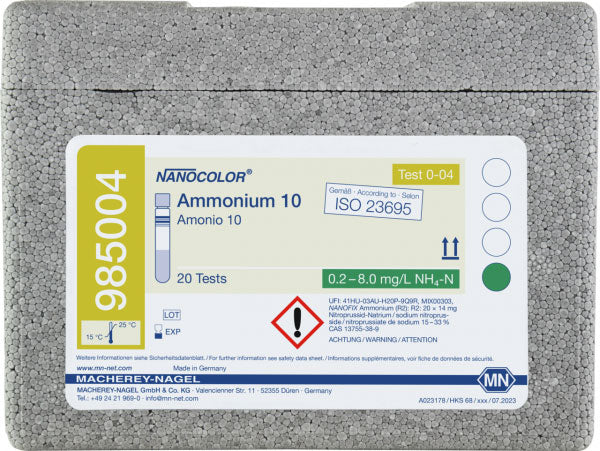 Tube test NANOCOLOR Ammonium 10