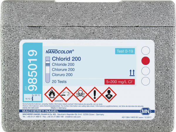 Tube test NANOCOLOR Chloride 200