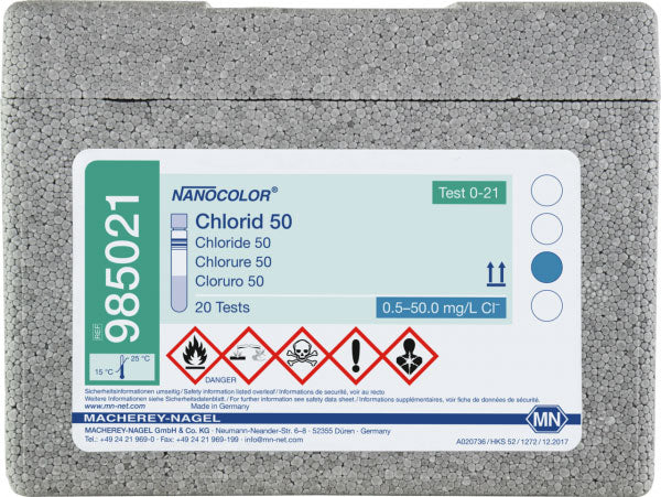 Tube test NANOCOLOR Chloride 50