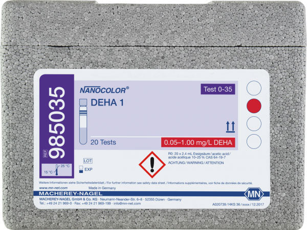 Tube test NANOCOLOR DEHA 1