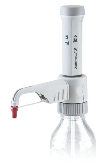 Dispensette S, fixed-volume, DE-M, 5 ml, with Recirculation valve