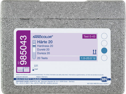 Tube test NANOCOLOR Hardness 20