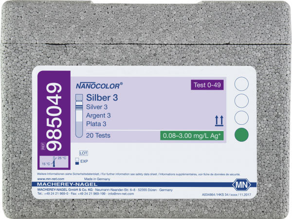 Tube test NANOCOLOR Silver 3