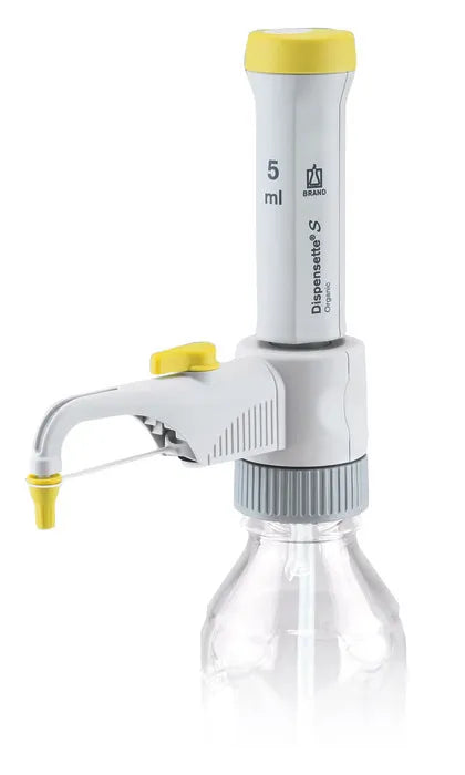 Dispensette S Organic, fixed-volume, DE-M, 5 ml, with Recirculation valve