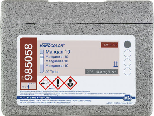 Tube test NANOCOLOR Manganese 10