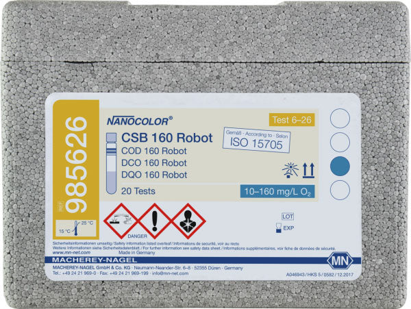 Tube test NANOCOLOR Robot COD 160