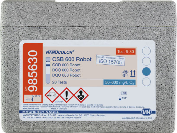 Tube test NANOCOLOR Robot COD 600