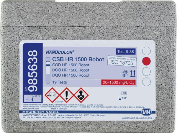 Tube test NANOCOLOR Robot COD HR 1500
