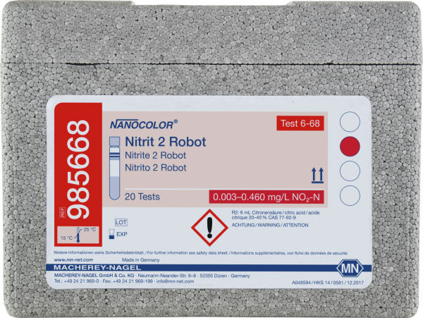Tube test NANOCOLOR Robot Nitrite 2